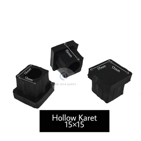 Jual Karet Hollow Holo X Mm Kaki Kursi Meja Tutup Besi Hollow