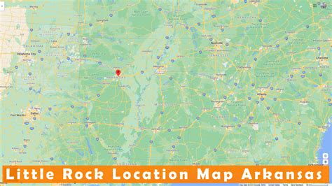 Little Rock, Arkansas Map