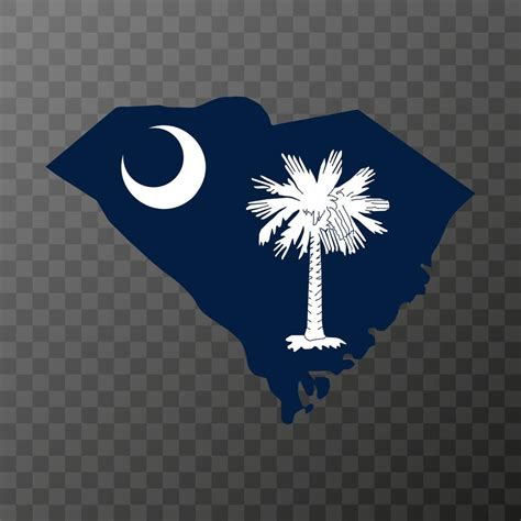 South Carolina state flag. Vector illustration. 13430979 Vector Art at ...