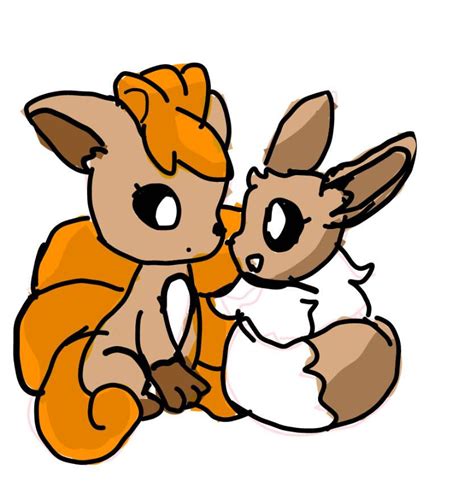 Vulpix and Eevee by amylovershadow on DeviantArt