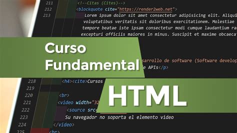 Curso Fundamental De Html Para Iniciarte Render Web