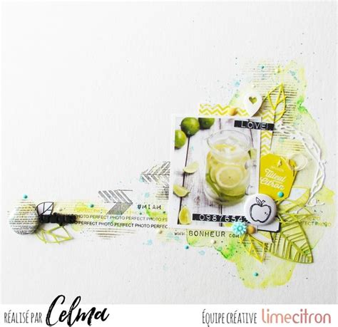 DT Lime Citron Celmascrap Pages De Scrapbooking Creatif Creations