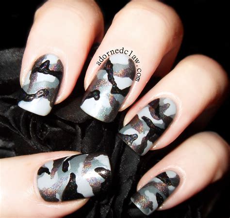 camo nail art designs 1