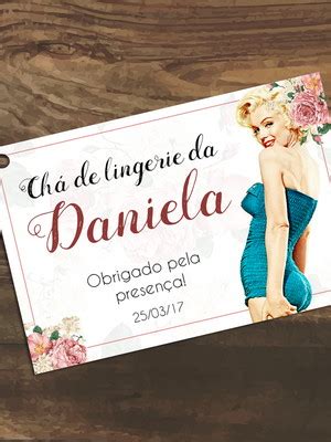 Arte Para Imprimir Tags Cha De Lingerie Compre Produtos