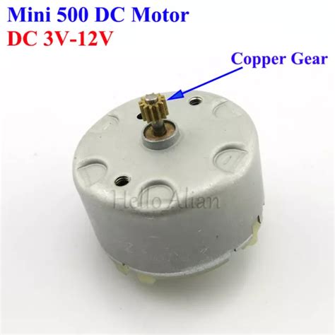 DC 3V 12V MICRO Mini Moteur Électrique avec Engrenage pour Modèle