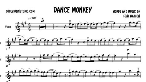 Dance Monkey Tones And I Violin Cover Music Sheet Soul Violin