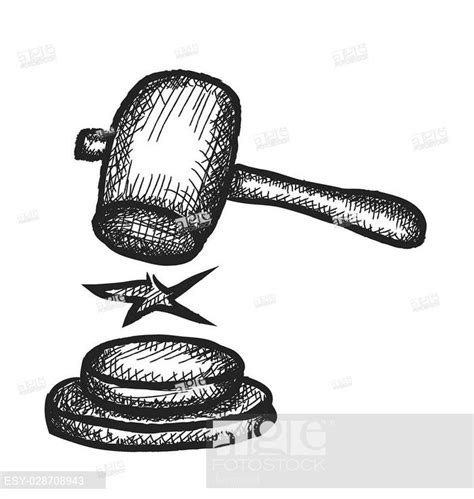 Judges Gavel Drawing at PaintingValley.com | Explore collection of ...