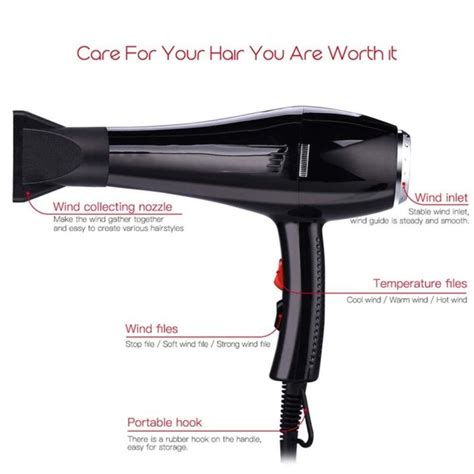 Super Professional W Hair Dryer Hot And Cold Air Blower Hair Salon Hair Drye Lazada Ph