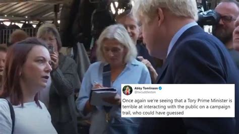 Boris Johnson Angry Woman Confronts Prime Minister Over Austerity