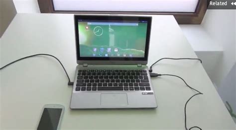 AcerスマートフォンのUIをモニタ上に表示するノートPC型ドックAcer Extendの試作機を披露 juggly cn