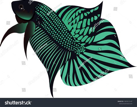 Vector Illustration Betta Fish Siamese Fighting Vector De Stock Libre