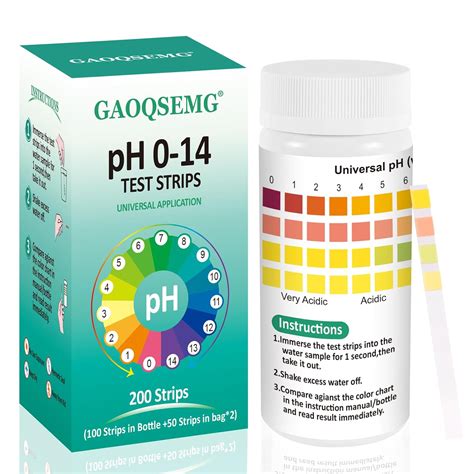 Universal Ph Test Strips 0 To 14 Ph Strips For Urine And Saliva