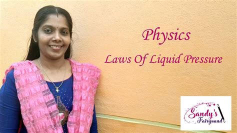 Icse Class 9 Physics Laws Liquid Pressure Youtube