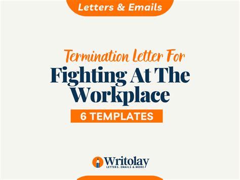 Termination Letter For Fighting At The Workplace 4 Templates Writolay