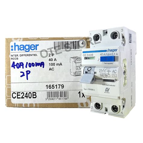 HAGER 2POLE 100mA ELCB 40A 63A SIRIM APPROVED Shopee Malaysia