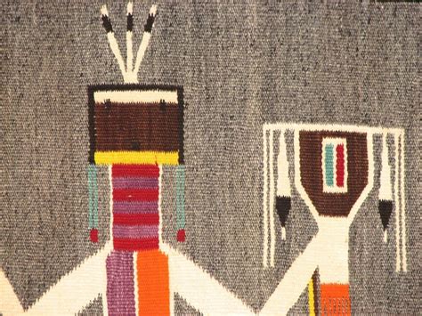 Navajo Weaving 1940s Yei Navajo Weaving From The 1940s Yei Of Hand