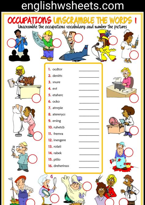 Eal Resources Free Worksheets