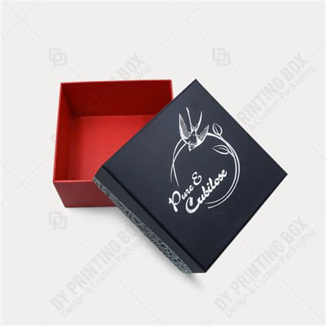 Matte Black Box With Black Foil Custom Packaging Dy Printing Box