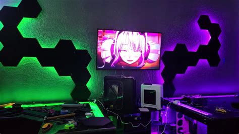 Diy Gaming Hexagon Rgb Light Panels Sound Proof Padding Part 2 Youtube