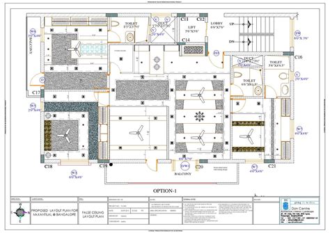 False Ceiling Design Plan