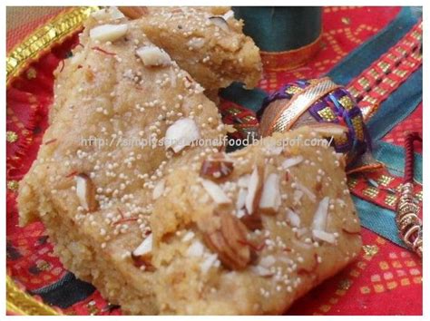 Gujarati Badam Pak Almond Fudge Simply Food