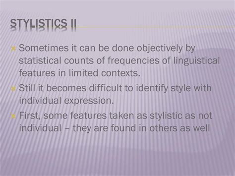 Ppt Stylistics Ii Powerpoint Presentation Free Download Id 2742283