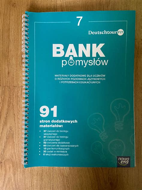 BANK POMYSŁÓW Deutschtour Fit 7 dla nauczyciela Bytom Kup teraz