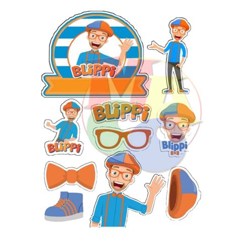 Blippi Cake Toppers Cupcake Toppers Shopee Philippines