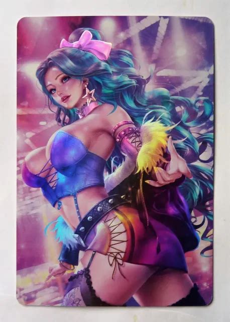 Carte Sexy Girl Manga Mint Holo Prism Girl Waifu Emerald Eur 500