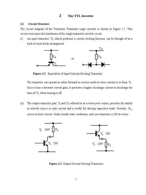 2 The Ttl Inverter Full Transistor Electronic Circuits