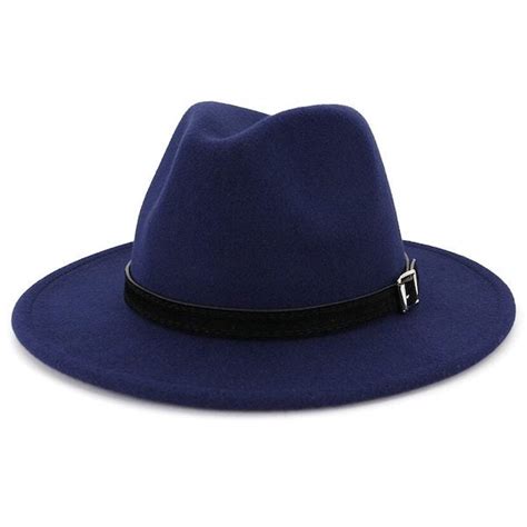 Classic Navy Blue Fedora Hat For Men Classy Men Collection