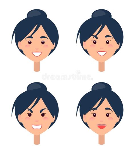 Gezicht Van Een Brunette Jongen In Masker Cartoon Portret Van Een Jonge Man Avatar Teken Voor