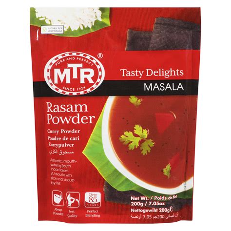 MTR Rasam Powder Quality Natural Foods