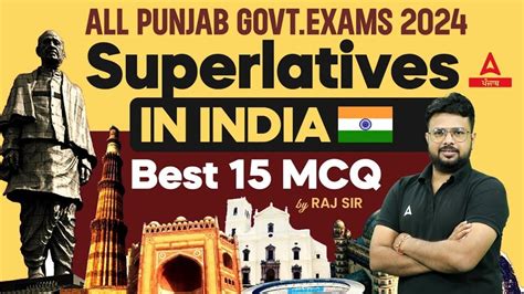 Punjab Patwari VDO 2024 Polity Class Superlatives In India Best 15