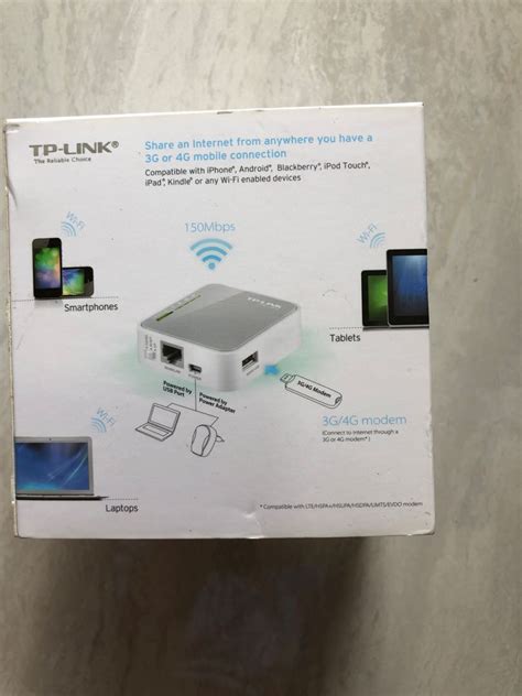 TP Link TL MR 3020 portable router, Computers & Tech, Parts ...