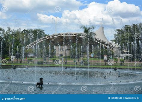 Rizal Park Auditorium And Water Fountain In Manila, Philippines Editorial Image | CartoonDealer ...