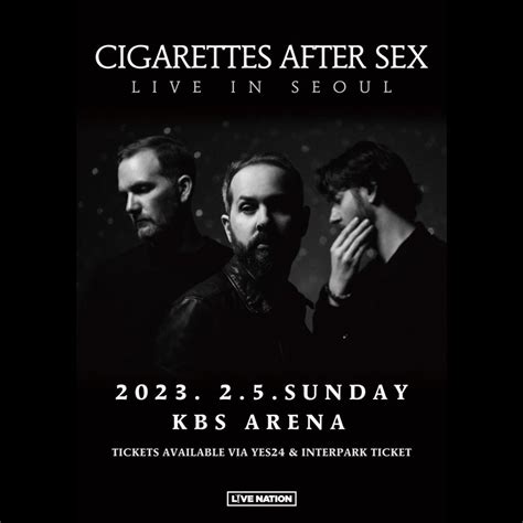 페스티벌 라이프 On Twitter Cigarettes After Sex 내한공연 공연 일정 2023년 2월 5일 일