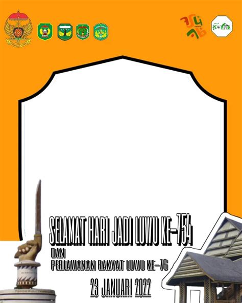 Gratis Twibbon Hari Jadi Kabupaten Luwu 2022 HUT Ke 754 Lengkap Cara