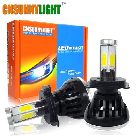 Cnsunnylight Cob Led Car Headlight Kit H H H H Hb Hb