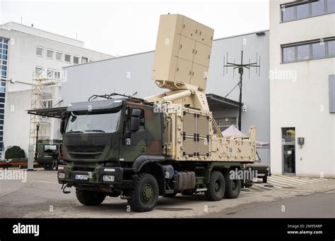 Ulm Germany 16th Jan 2023 The TRML 4D Short Range Radar On A Truck