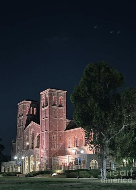 Ucla Royce Hall Kaplan Hall Dickson Plaza at Night University of ...