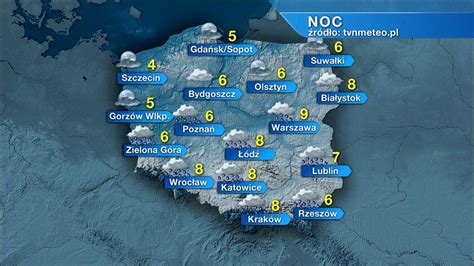 Pogoda na jutro wtorek 18 04 Noc deszczowa i mglista w dzień