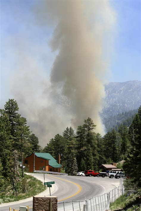 Mount Charleston Fire Forces Evacuations Burns 10 Acres Of Forest Land