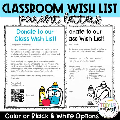 Classroom Donation Request Letter - Classful