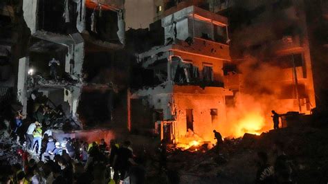 Israeli Airstrikes Hit Densely Populated Central Beirut Killing 22 People