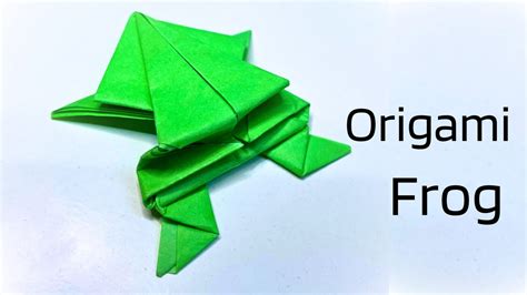 How To Make A Paper Jumping Frog Fun And Easy Origami Origami Jumping