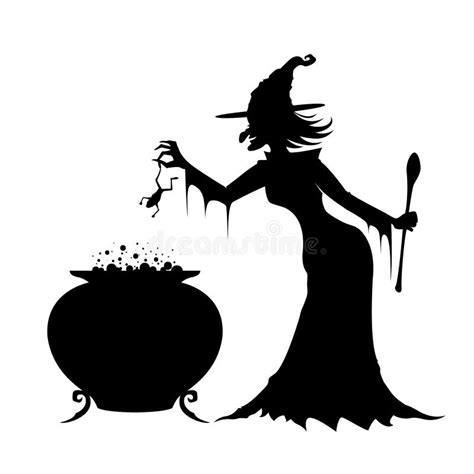 Witch Cooking Stock Illustration Illustration Of Dark