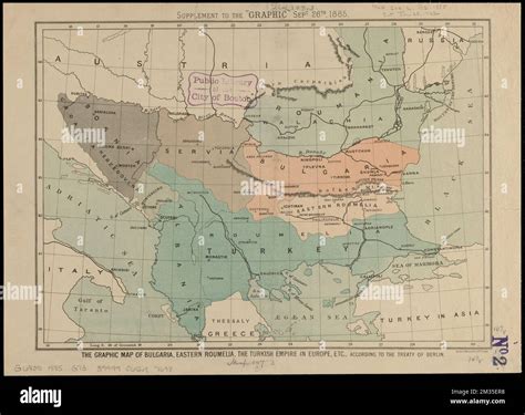 The Graphic Map Of Bulgaria Eastern Roumelia The Turkish Empire In