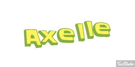 Axelle Name Animated  Logo Designs