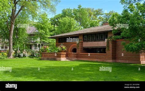 Arthur Heurtley House Frank Lloyd Wright Architect Frank Lloyd Wright Historic District Oak